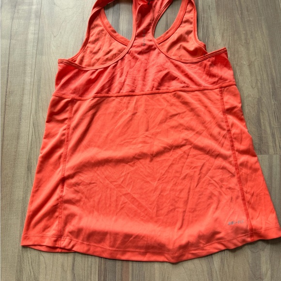 Nike Women's Bright Orange Tank Top - Picture 2 of 3